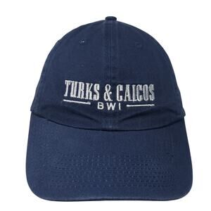 Turks & Caicos BWI Slideback Hat Blue One Size Embroidered Blue 84